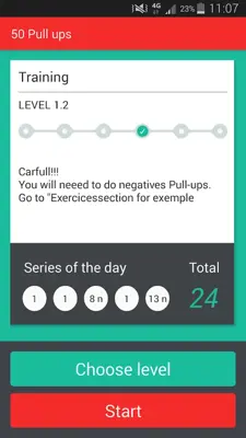 50 Pullups workout (free) android App screenshot 6